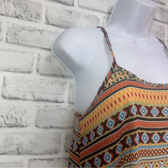 Nabee Aztec Racerback High Low Lightweight Top Extra Small - Picture 8 of 8